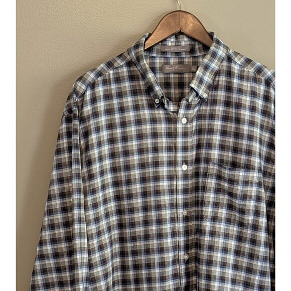 Daniel Cremieux Size XL Plaid Shirt Mens Lightweight Button Down Check Cotton - Picture 2 of 5